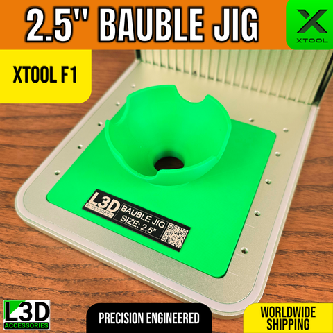 2.5-Inch Bauble Engraving Jig for xTool F1, F1 Lite & F2 | Christmas Ornament Holder