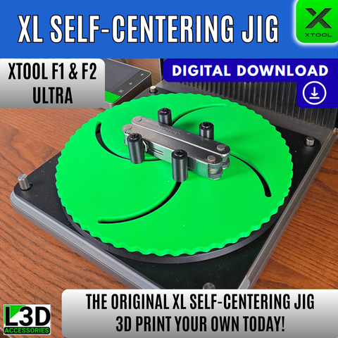 XL Self-Centering Jig | F2 Ultra UV & F1 Ultra Alignment Fixture STL File | Digital Download