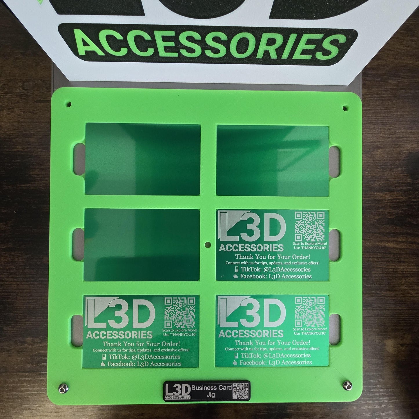 xTool F1 Ultra 6-Slot Business Card Jig STL File | Digital Download