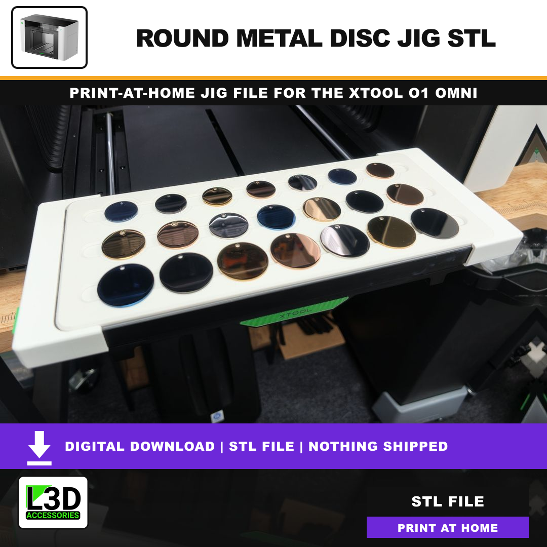 Round Metal Disc Jig STL, included in Volume 2