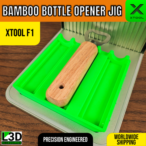 Wooden Bottle Opener Engraving Jig for xTool F1, F1 Lite & F2 | 14cm x 4cm
