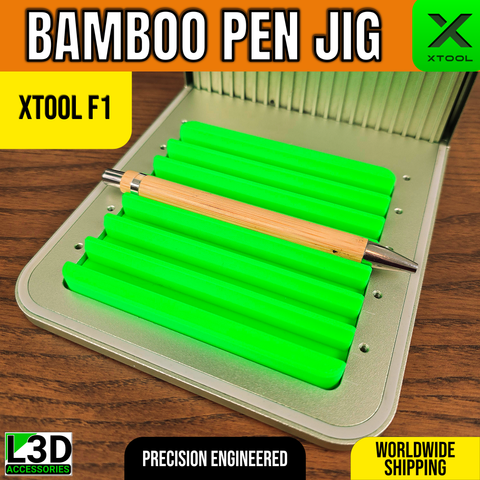 Bamboo Pen Engraving Jig for xTool F1, F1 Lite & F2 | Ballpoint Pen Holder
