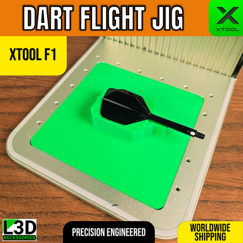 Dart Flight Engraving Jig for xTool F1, F1 Lite & F2 | Standard Flight Holder