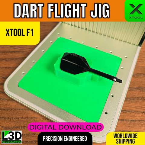 Dart Flight Jig STL for xTool F1, F1 Lite & F2 | Digital Download