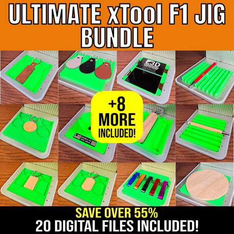Ultimate 20 Jig Bundle STL for xTool F1, F1 Lite & F2 | Digital Download