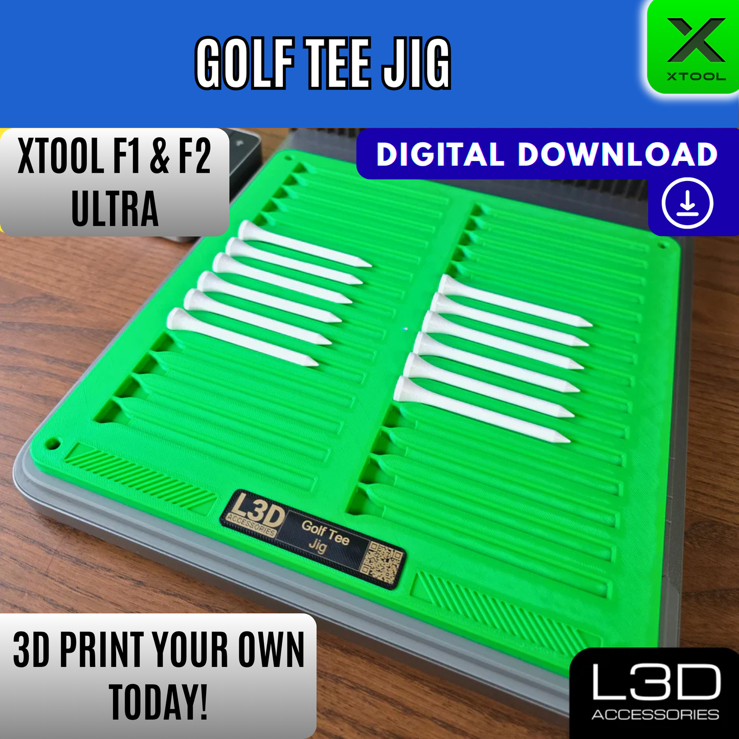 xTool F1 & F2 Ultra Ultimate 20 Jig Bundle STL Files | Digital Download
