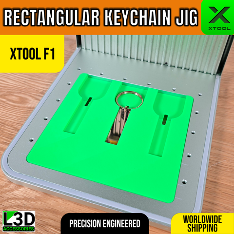 Stainless Steel Keychain Bar Jig for xTool F1, F1 Lite & F2 | Metal Bar Holder