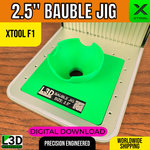 2.5-Inch Bauble Jig STL for xTool F1, F1 Lite & F2 | Digital Download