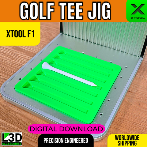 Golf Tee Jig STL for xTool F1, F1 Lite & F2 | Digital Download
