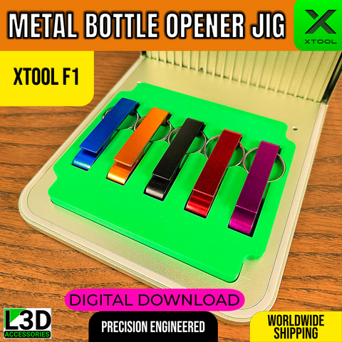 Metal Bottle Opener Keyring Jig STL for xTool F1, F1 Lite & F2 | Digital Download