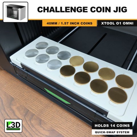 xTool O1 Omni UV Printer Jigs | Quick-Swap Jig System | L3D