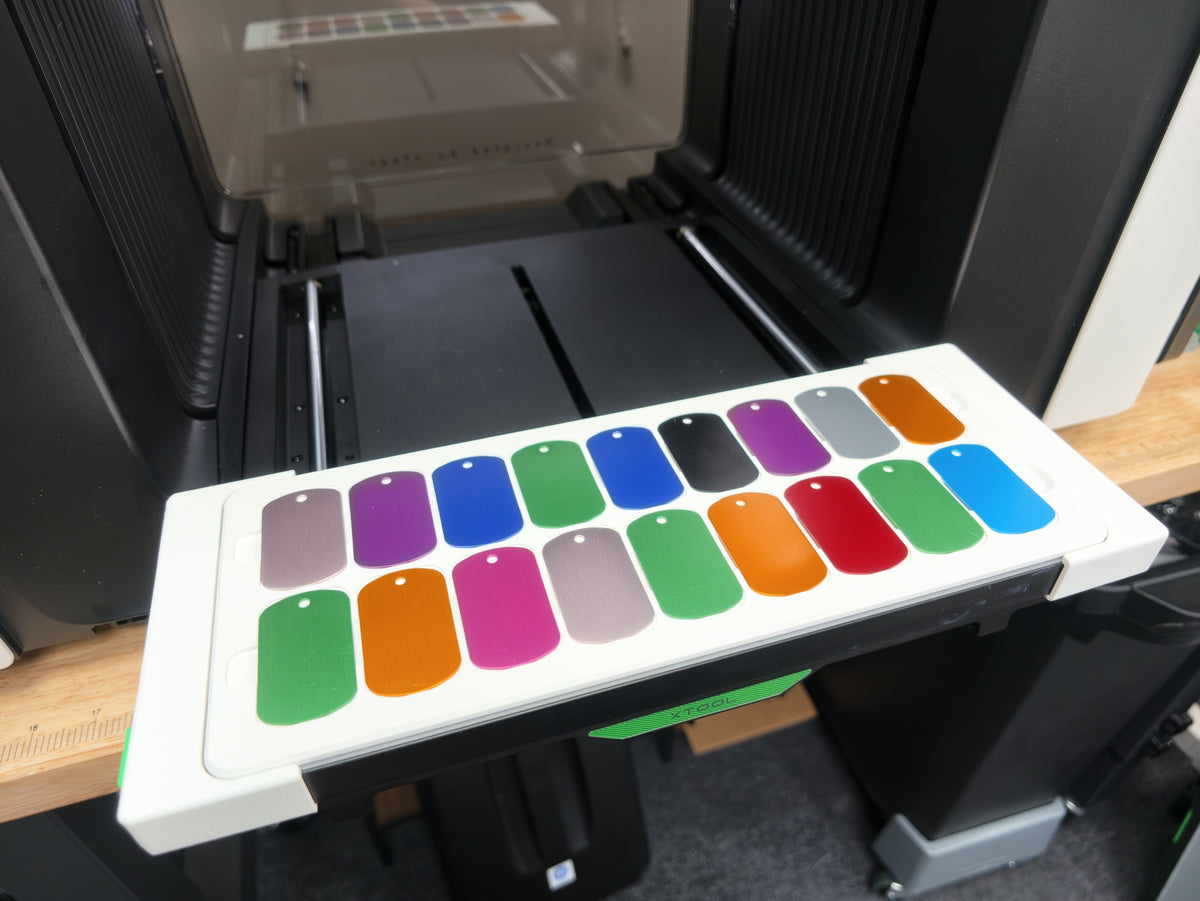 Dog Tag Jig for xTool O1 Omni UV Printer, photo 1