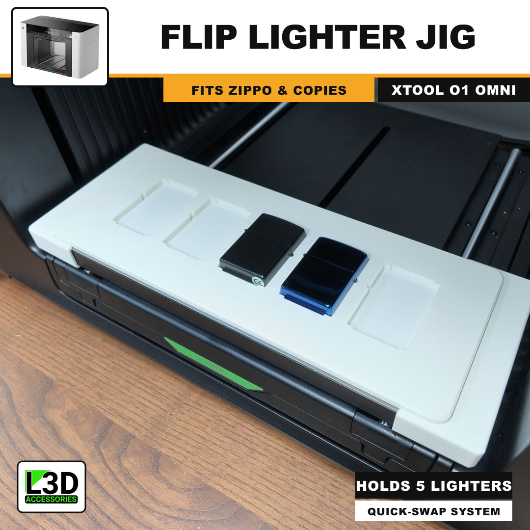 Flip Lighter Jig, holds 5 lighters