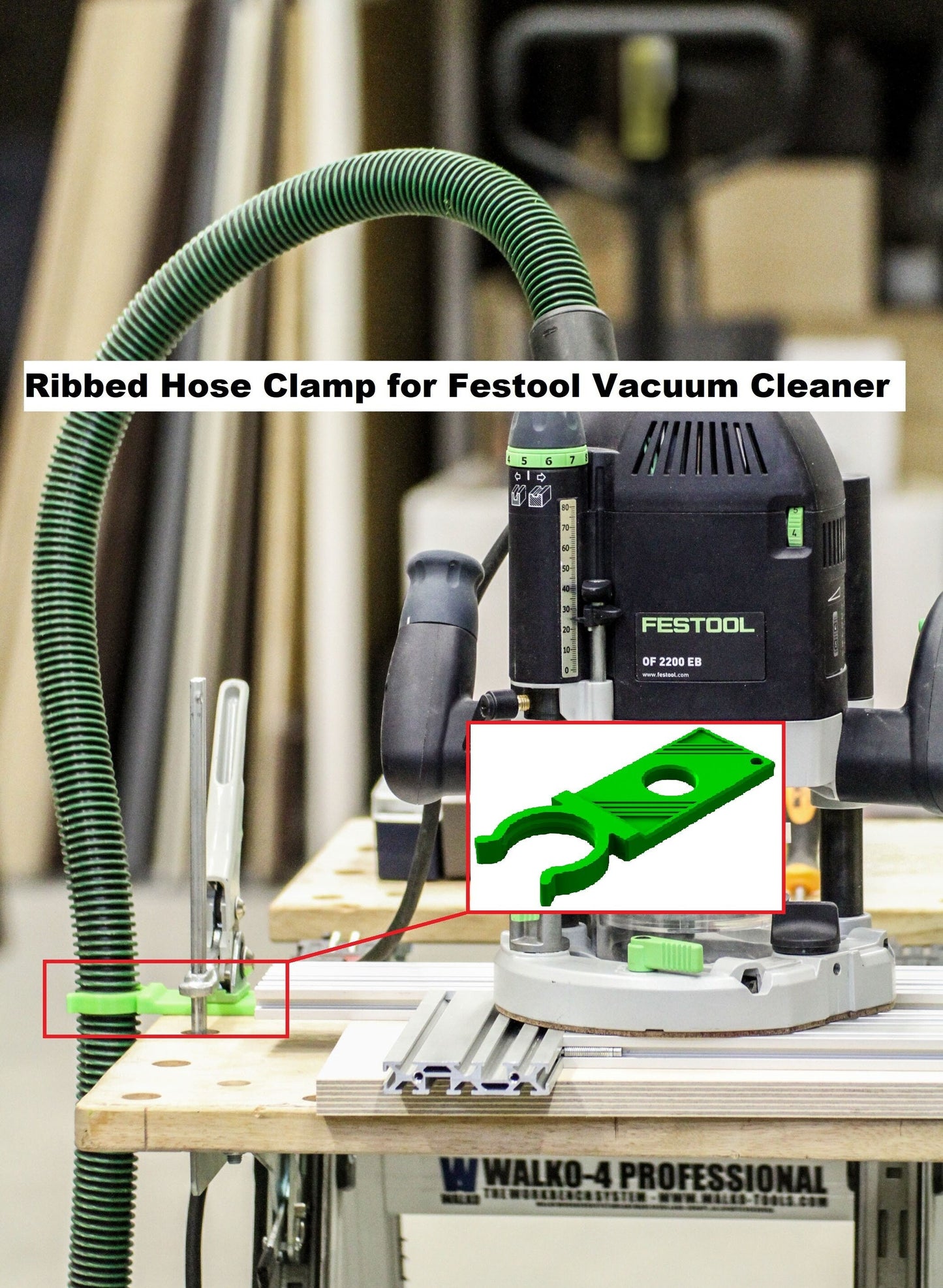Ribbed Hose Clamp for Festool Vacuum Cleaner