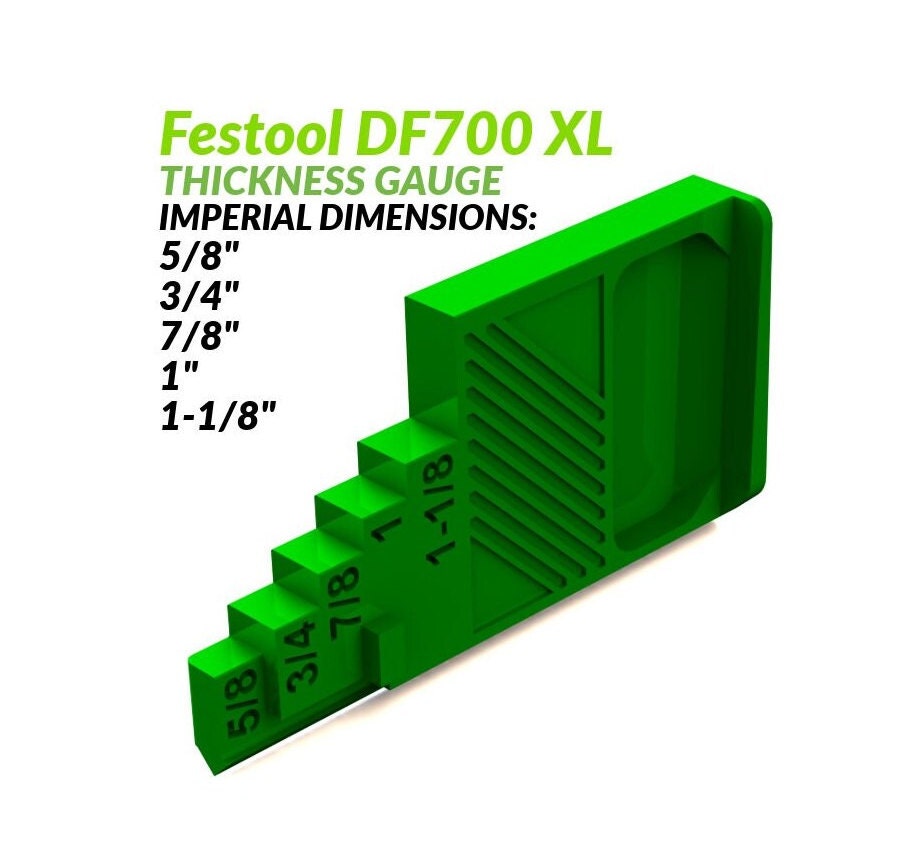 Festool DF700 XL - Thickness Gauge (Imperial: 5/8", 3/4", 7/8", 1", 1-1/8")