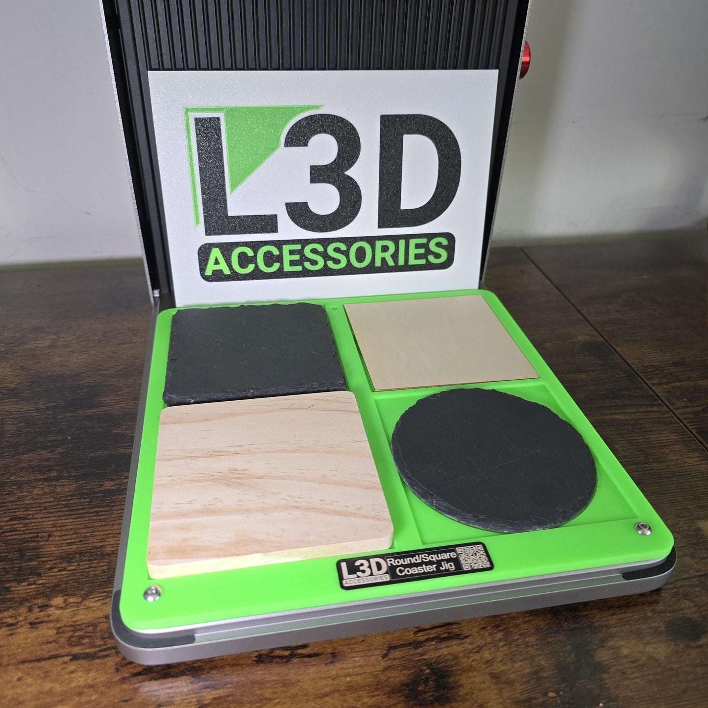 Digital Download | Coaster Jig File for xTool F1 Ultra | Round & Square Coasters
