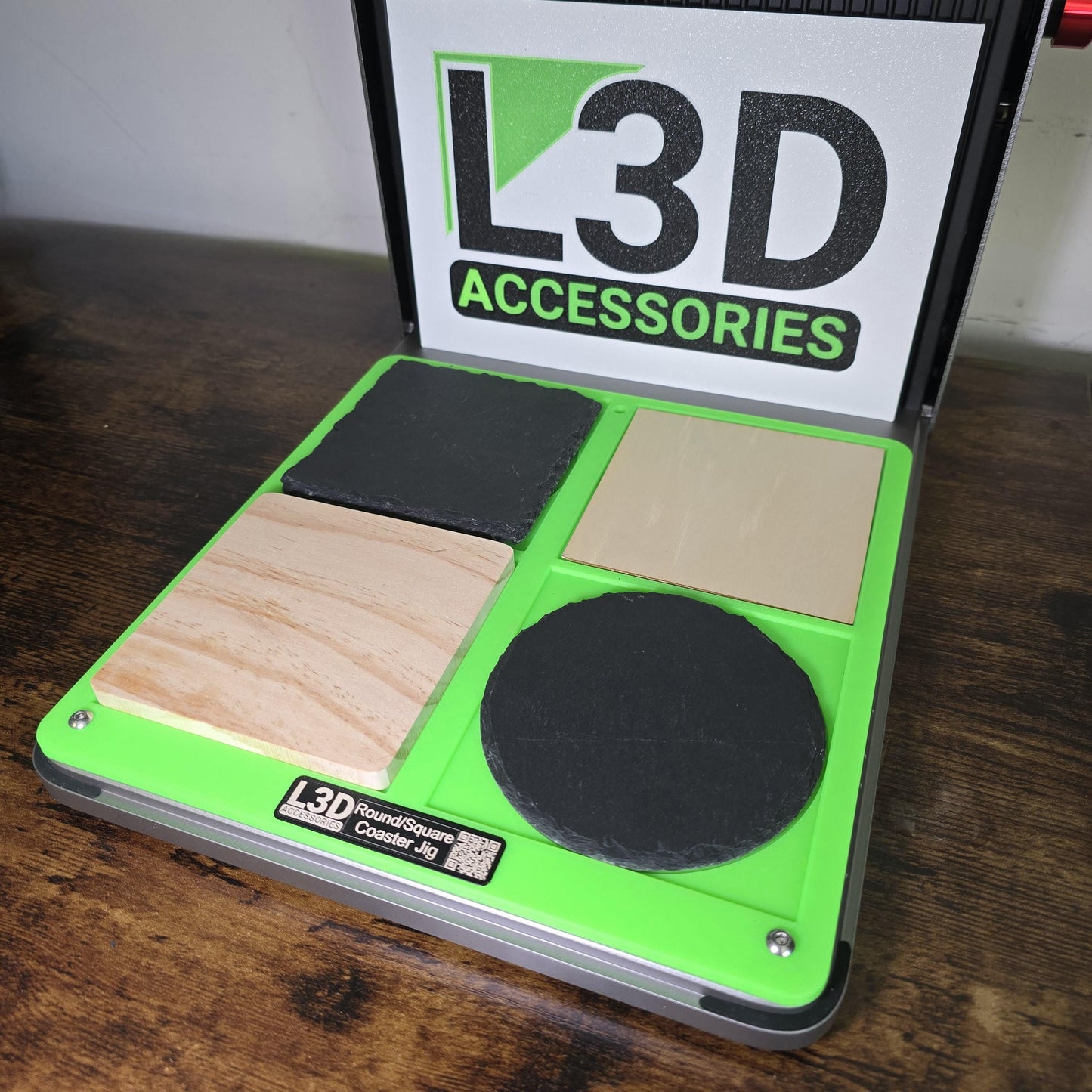 Digital Download | Coaster Jig File for xTool F1 Ultra | Round & Square Coasters