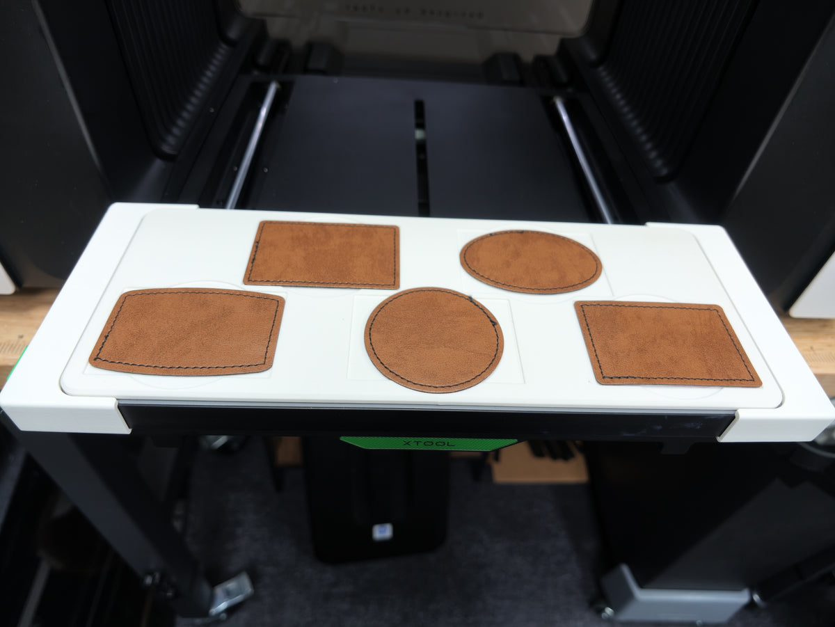 Leather Patch Jig for xTool O1 Omni UV Printer, photo 1