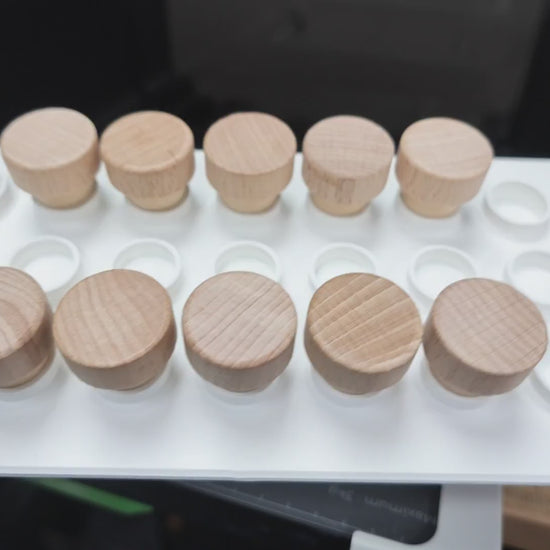 Wine Stopper Jig in use on the xTool O1 Omni