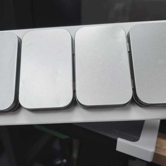 Rectangular Tin Jig in use on the xTool O1 Omni