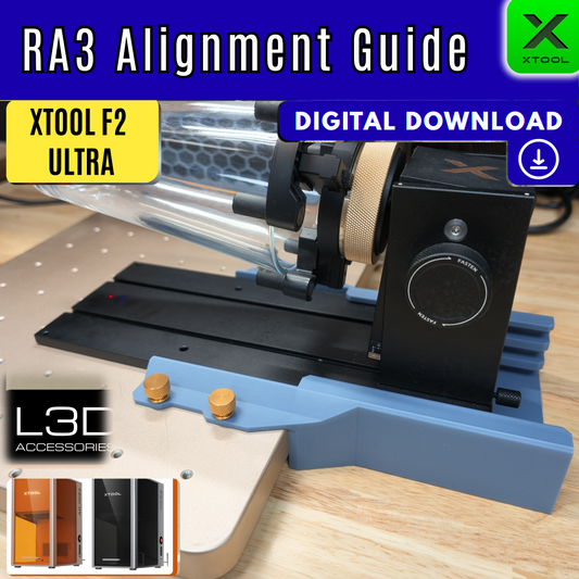 RA3 Alignment Guide STL File for xTool F2 Ultra & F2 Ultra UV (Digital Download)