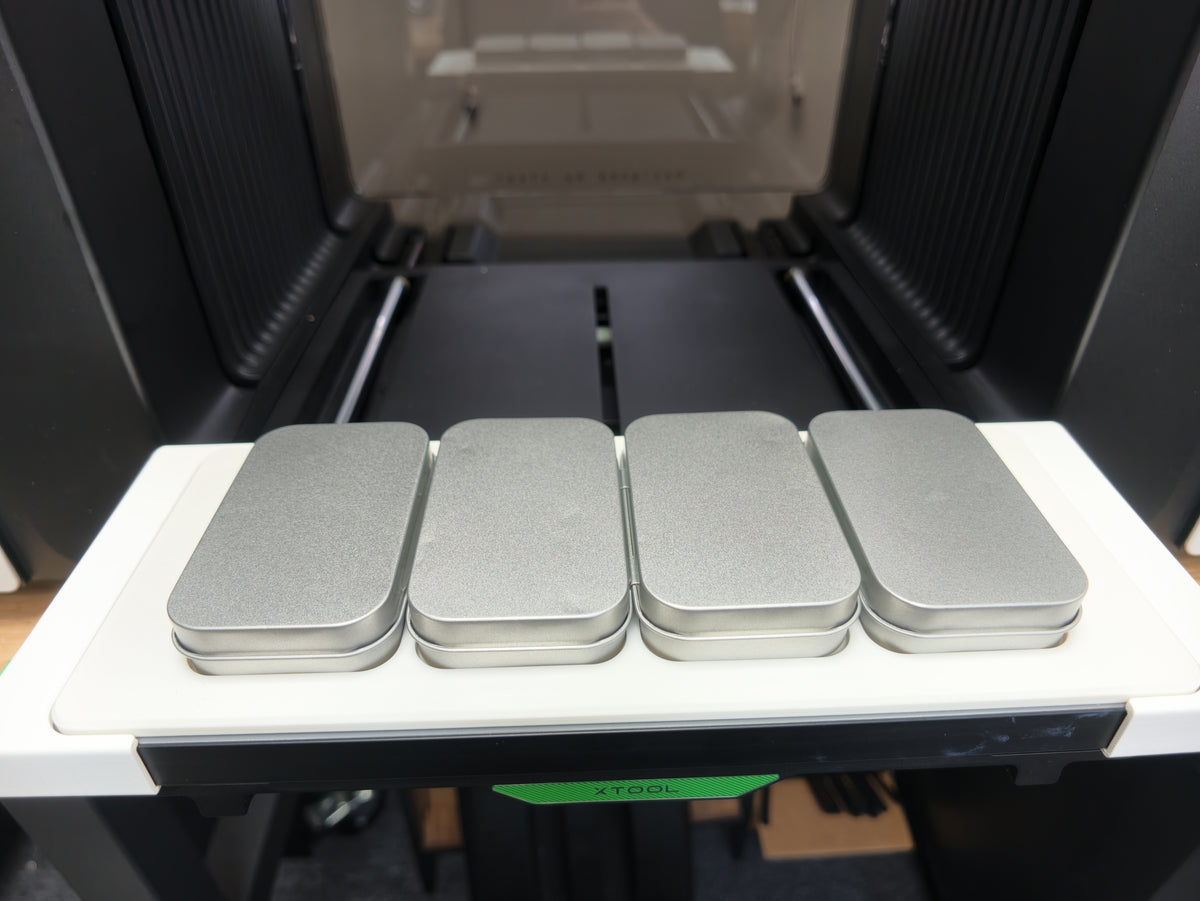 Rectangular Tin Jig for xTool O1 Omni UV Printer, photo 2