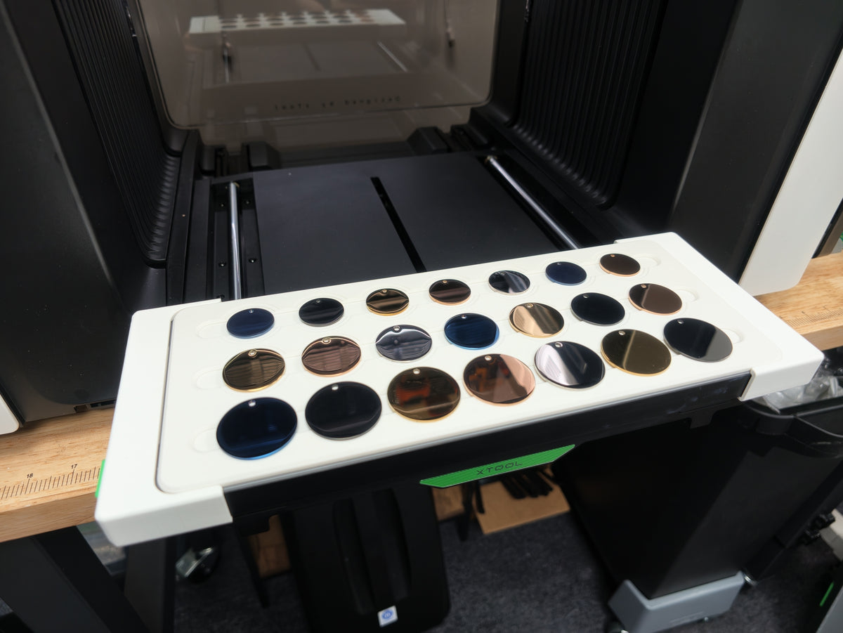 Round Metal Disc Jig for xTool O1 Omni UV Printer, photo 1