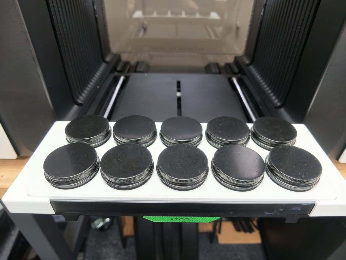 Round Tin Jig for xTool O1 Omni UV Printer, photo 2