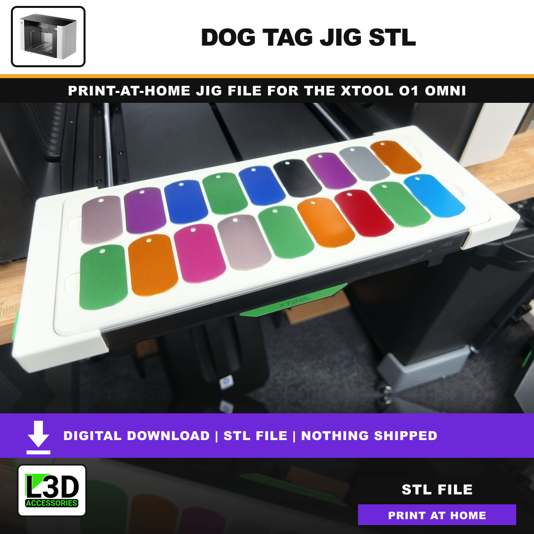 Dog Tag Jig STL, included in Volume 2