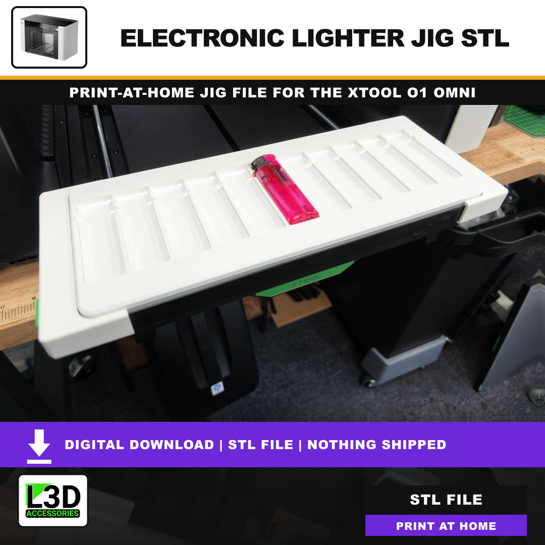Electronic Lighter Jig STL, included in Volume 2