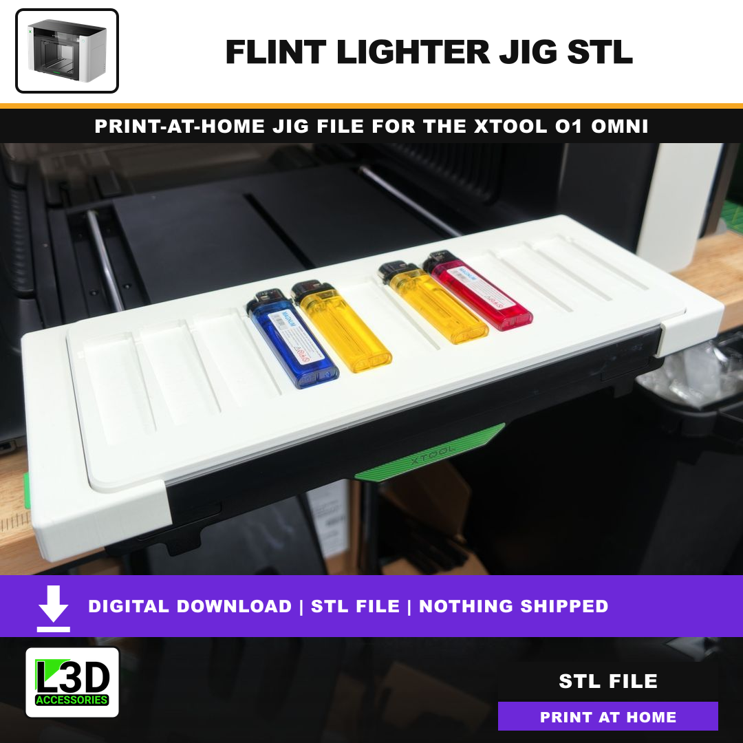 Flint Lighter Jig STL, included in Volume 2