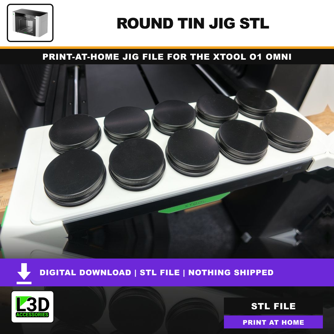 Round Tin Jig STL, included in Volume 2