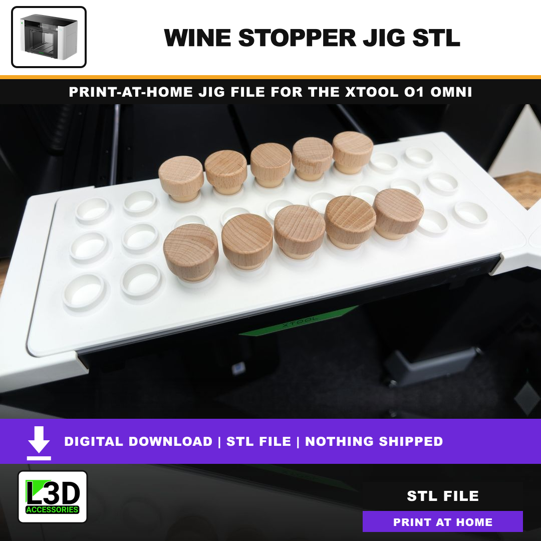 Wine Stopper Jig STL, included in Volume 2