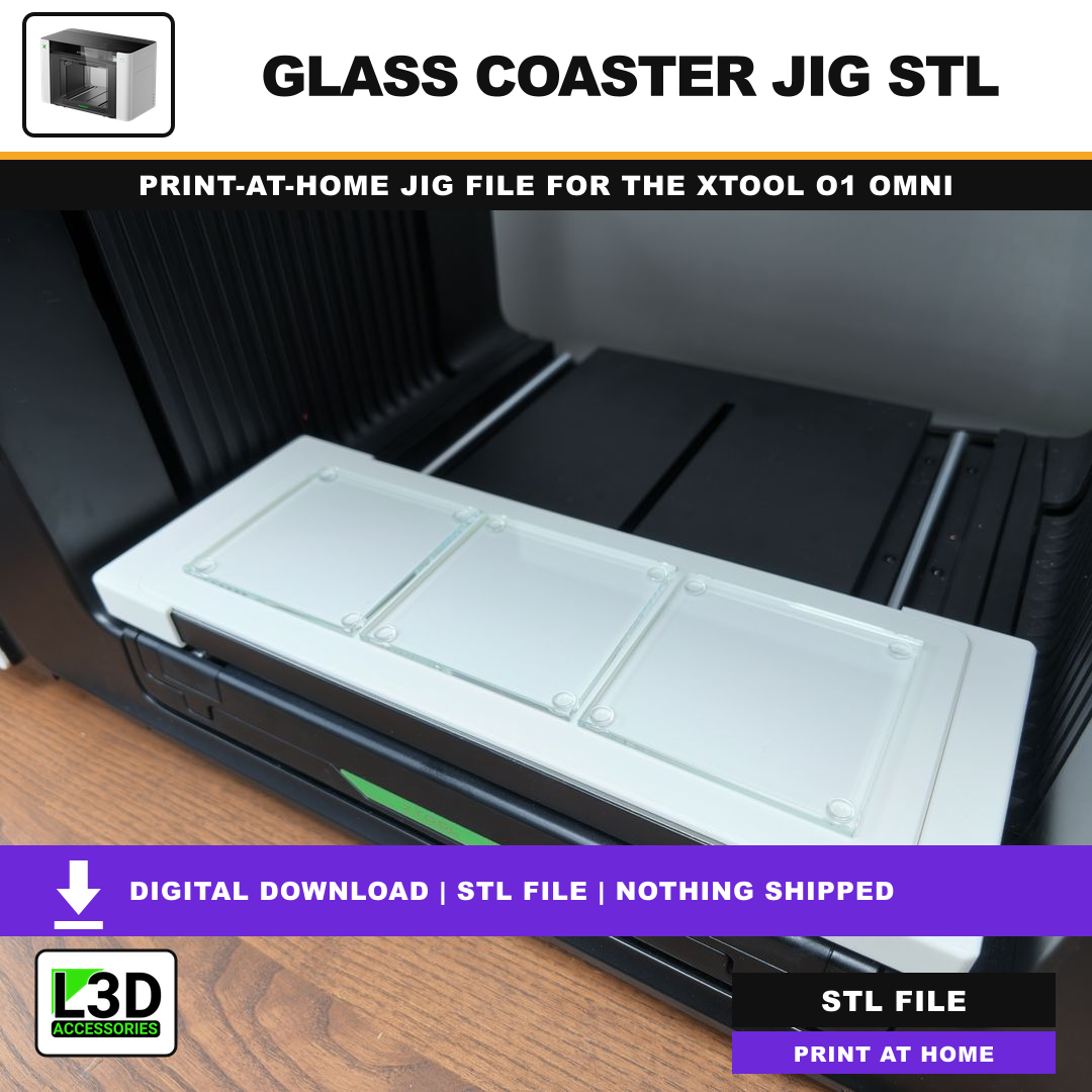 Glass Coaster Jig STL, included in Volume 1