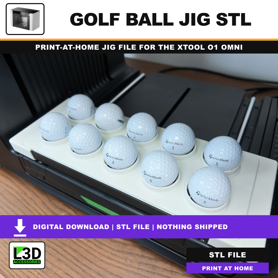 Golf Ball Jig STL, included in Volume 1