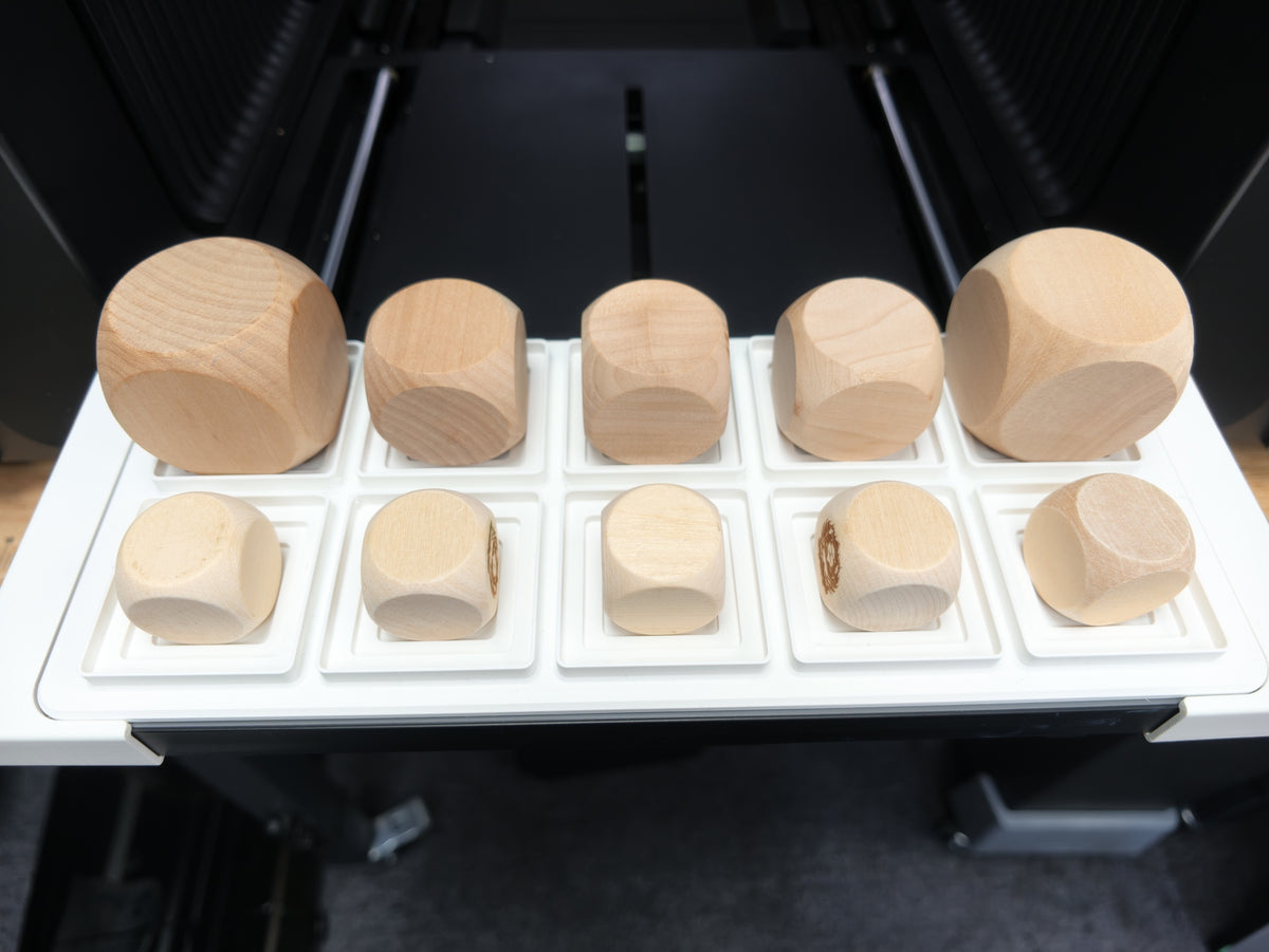 Wooden Dice Jig for xTool O1 Omni UV Printer, photo 4